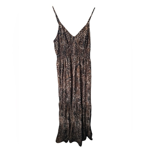 *New With Tags* Miss Tina (Beyoncé’s Mom) Animal Print Strappy Flowy Maxi Dress - Picture 1 of 7